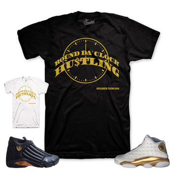 DMP jordan 13 and 14 official matching shirt and clothing.