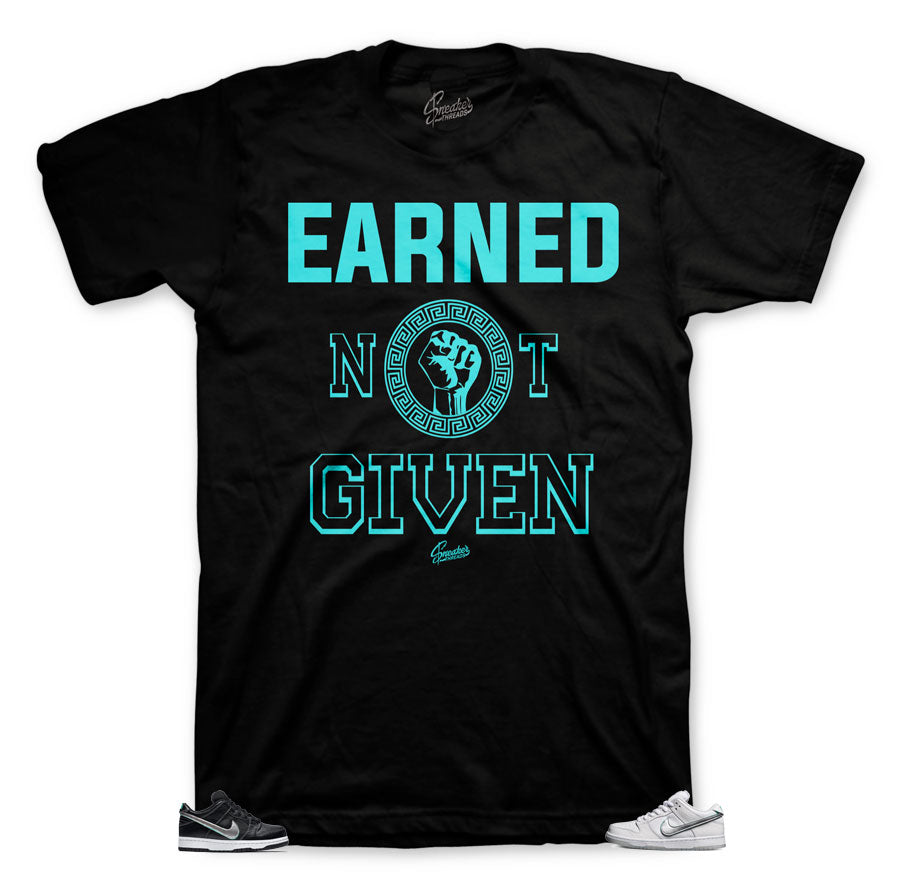 Diamond Dunk SB Earned shirt to match fit perfect