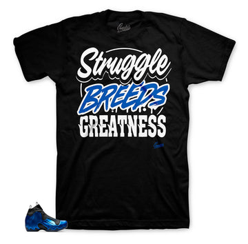 Flightposite dark neon royal sneaker tees to match perfectly.