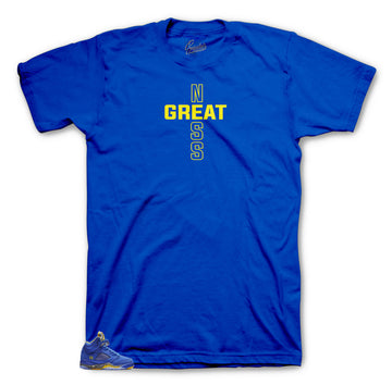 Best tees to match Jordan 5 retro sneaker Laney edition