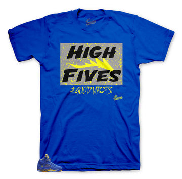 Laney reverse retro sneaker Jordan 5 matching tee shirt designed to match retro Laney 5
