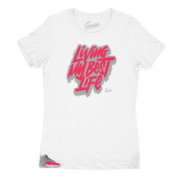 Living My best life Women clothing to match Racer Pink 12's