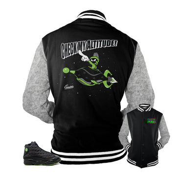 Jordan 13 altitude jackets match retro 13's varsity jacket.