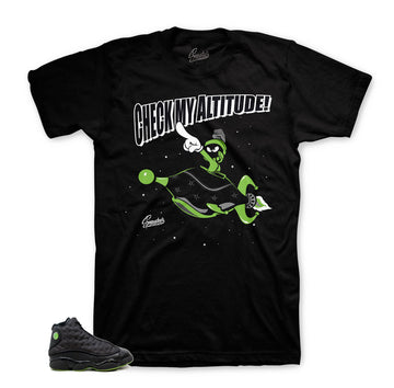 Tee shirts match Jordan 13 altitude retro | altitude 13 tees.