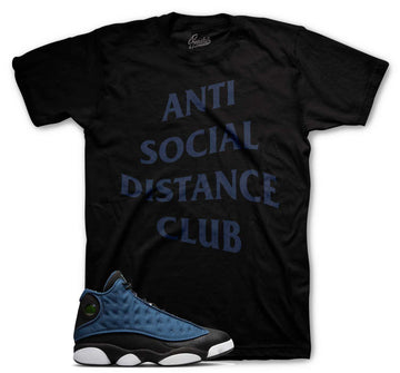 Jordan 13 Navy brave blue sneaker tees