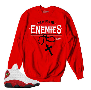 Jordan 13 OG Chicago sweatshirts match retro 13's.