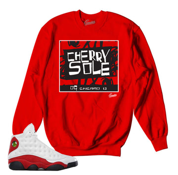 Chicago Jordan 13 sweaters match OG retro 13 shoes.