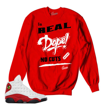 Jordan 13 OG Chicago official matching sweatshirts.