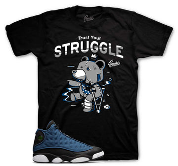 Jordan 13 Navy brave blue sneaker tees