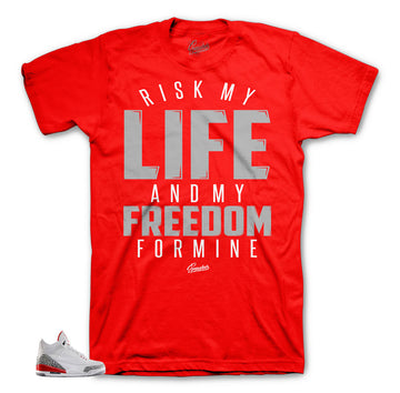 Jordan 3 Katrina shirts match retro 3 shoes.