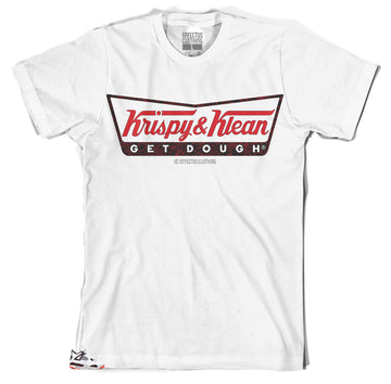 Retro 4 Bright Crimson Shirt - Krspy Klean - White