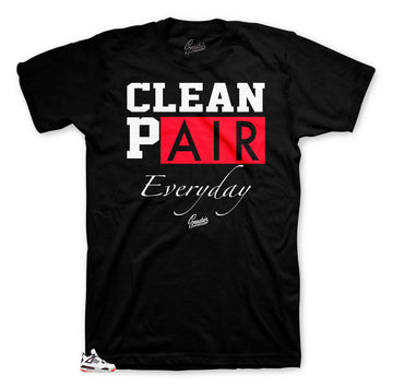 Jordan 4 Bright Crimson Sneaker Tees Match Retro 4 Flight Nostalgia