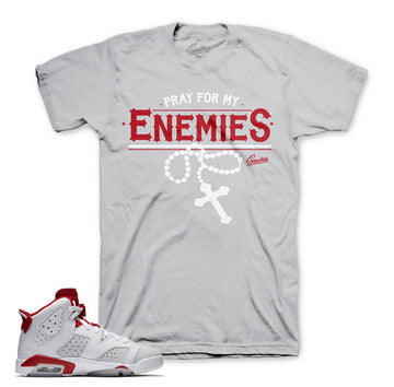 Jordan 6 alternate  tees match retro 6 sneakers shoes.