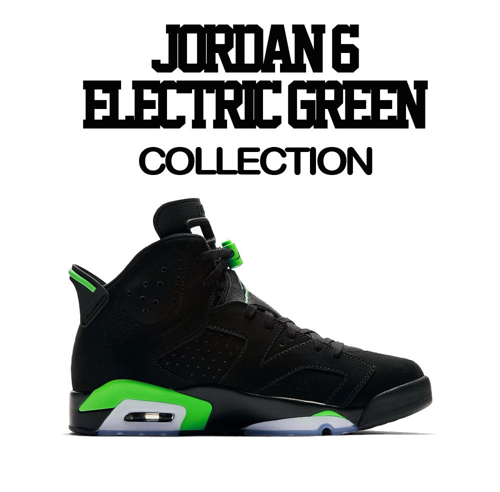 Retro 6 Electric Green Shirt - ST Drip - Green