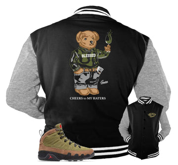 Retro 9 Beef And Broccoli Jacket - Cheers Bear - Black