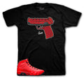 Jordan 9 Chile red sneaker tees