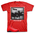 Jordan 9 Chile red sneaker tees