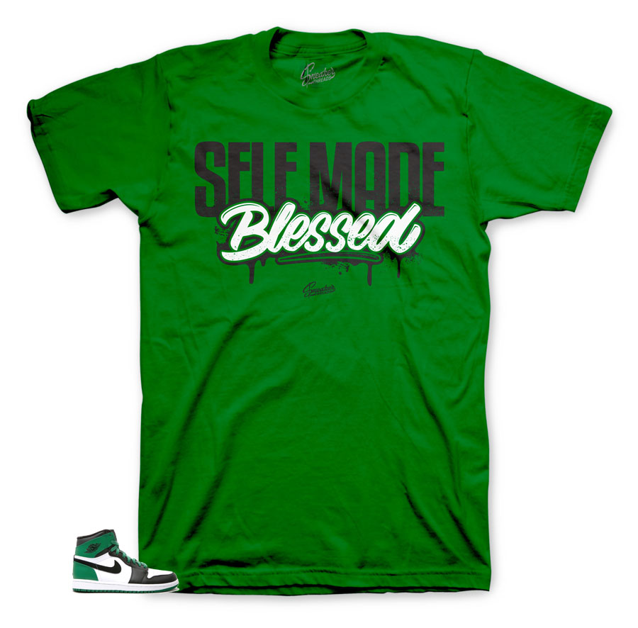 Pine Green 1's Self made matching tee