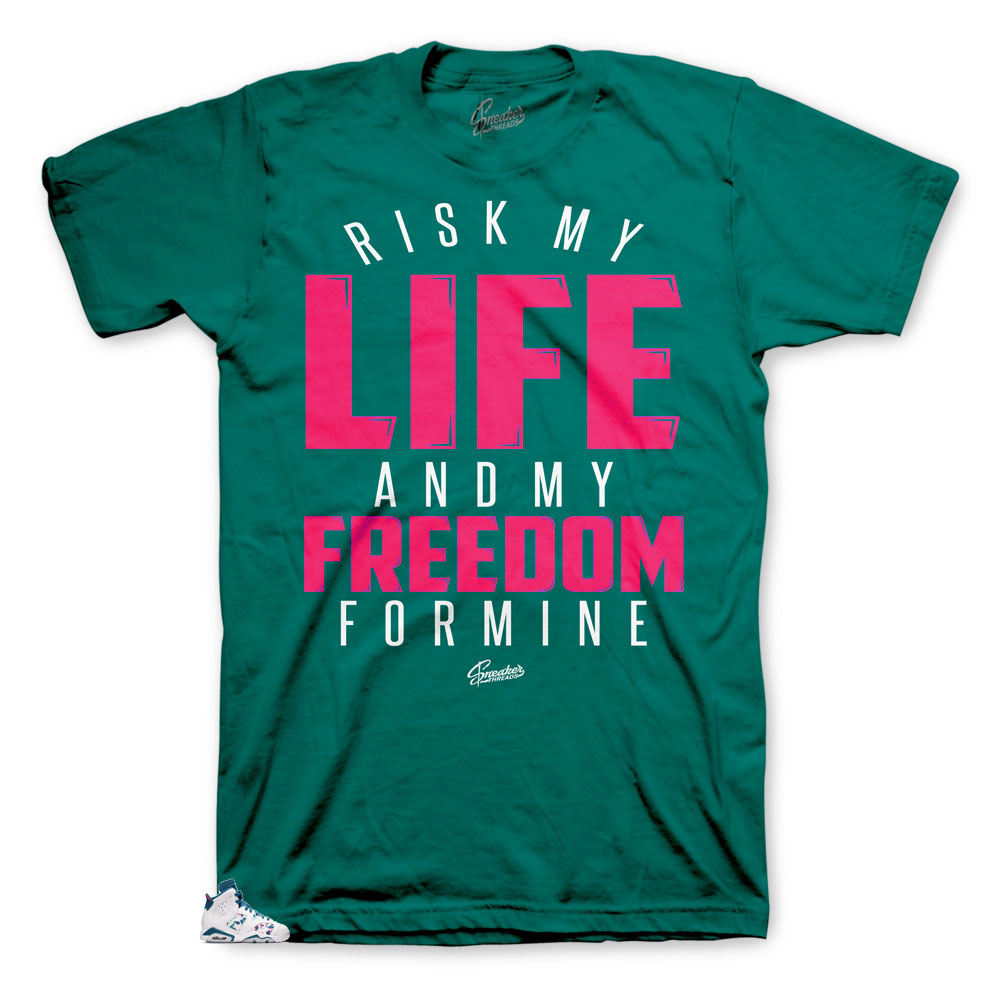 Jordan 6 Abyss My Life shirt to match