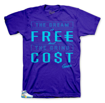 Jordan 8 White Aqua Purple shirt to match fit| Cost tee