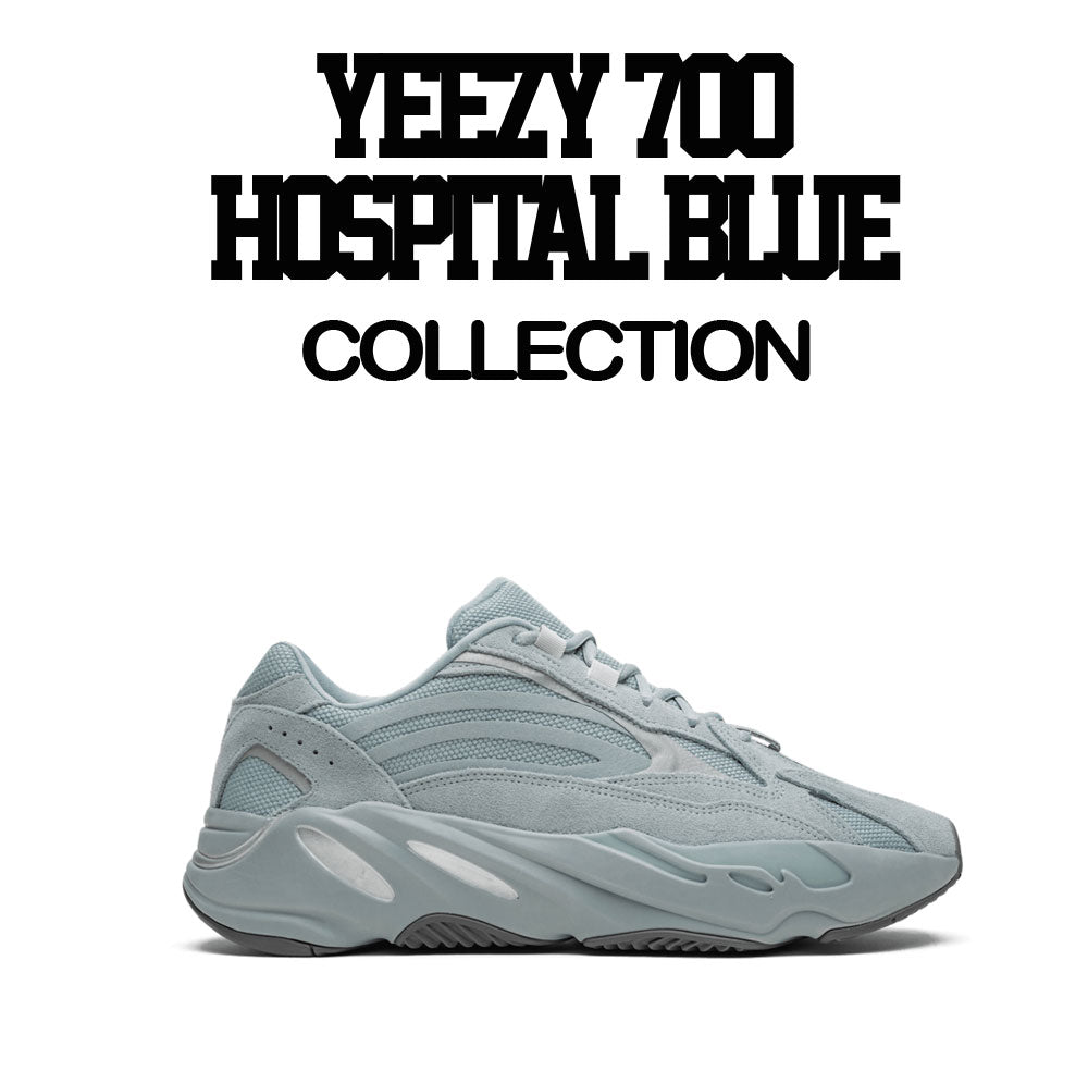 Best sneaker shirts to wear with Yeezy 700 Hospital Blue to match perfect