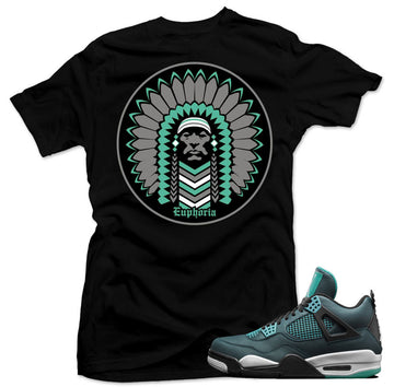 Shirts to match jordan 4 teal sneaker match retro 4  teal shirts.