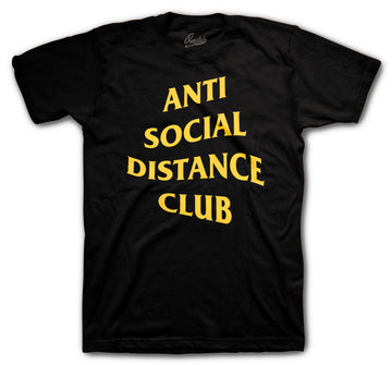 Retro 13 Gold Glitter Shirt - Social Distance - Black