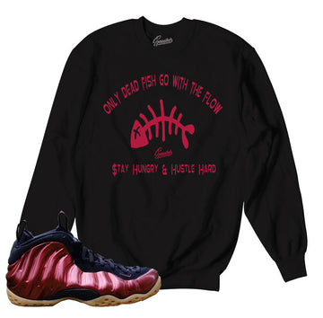 Foamposite maroon sweaters match foam maroon crews.