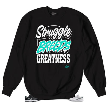 Struggle Beeds crewneck for Diamond Dunk SB