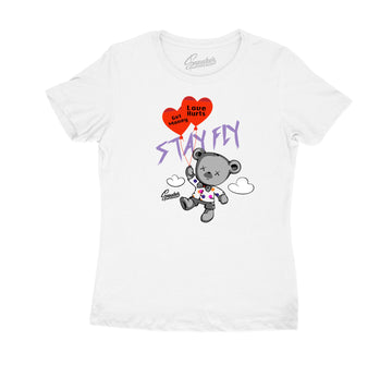 Womens Easter 5 Shirt - Money Over Love - White