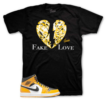 Retro 1 Taxi Shirt - Love - Black