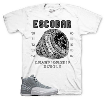 Retro 12 Stealth Shirt - Champ Hustle - White