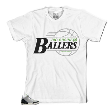 Jordan 3 chlorophyll tinker sneaker tees match retro 3 air trainer.