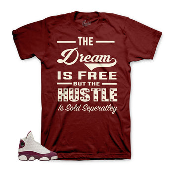 Retro 13 Bordeaux Shirt - Sold Separately - Maroon