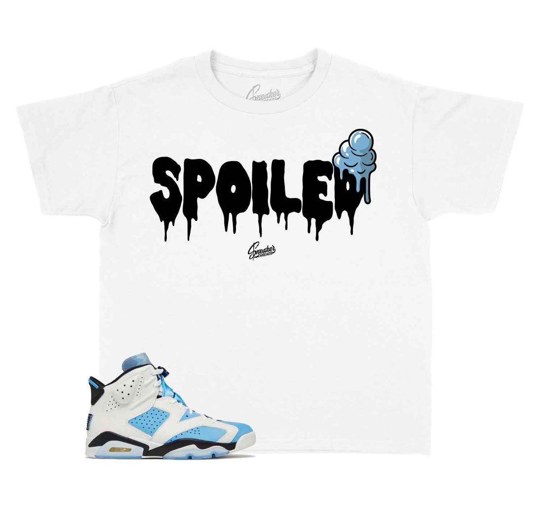 Kids Jordan 6 sneaker match tee