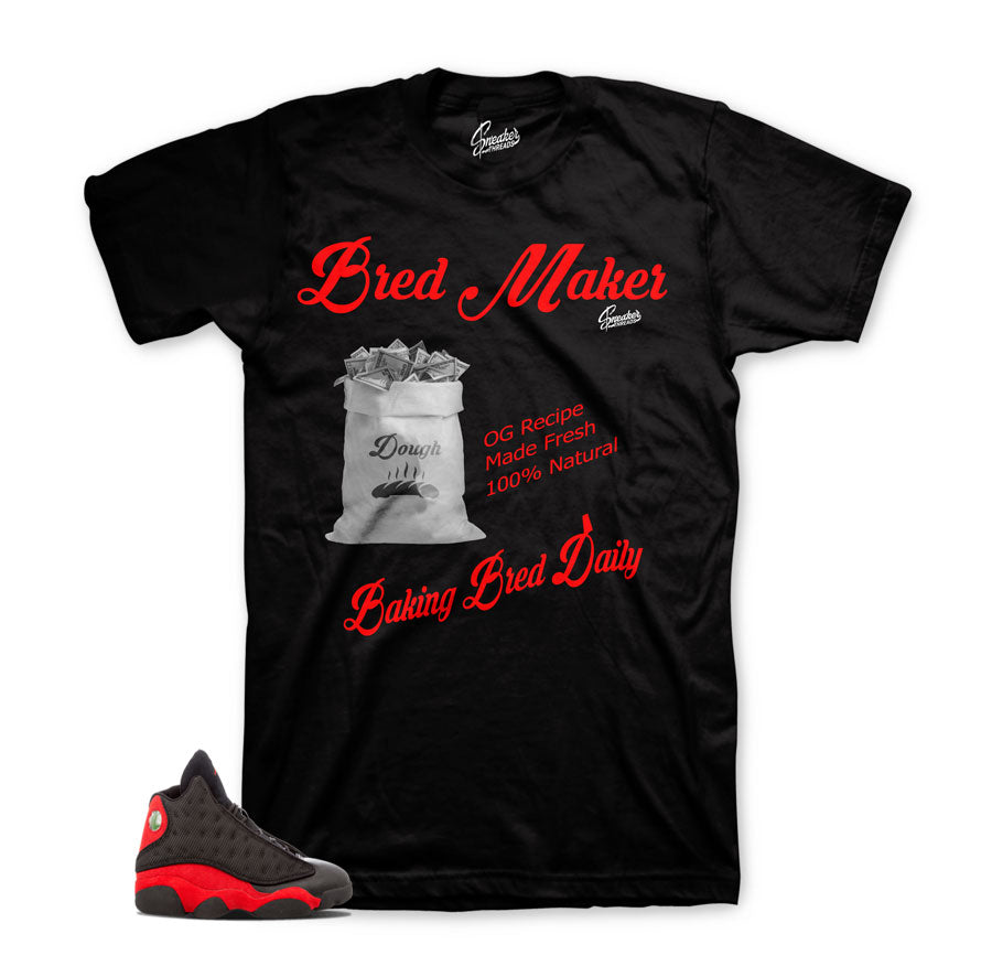 Jordan 13 bred tees match | Official matching clothing.