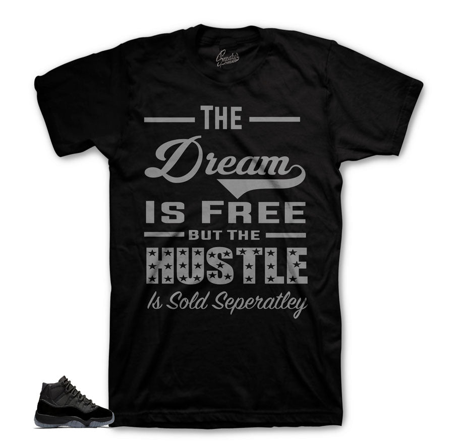 Jordan 11 Cap & Gown Hustle is Sold Seperatley Shirt