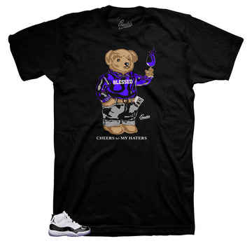 Jordan 11 concord matching sneaker tees for retro 11 shoes.