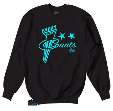 Sweaters match foamposite lil posite hornet foams.