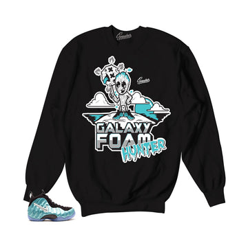 Foamposite island green sweaters match | sneaker match crewnecks.
