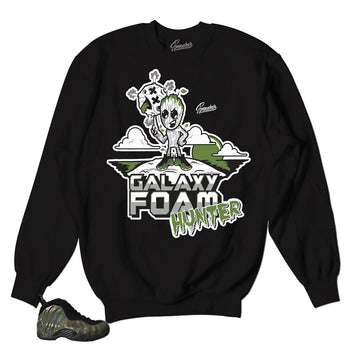 Legion green sweaters to match foam shoes.