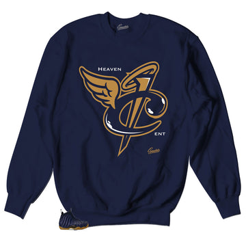 Foamposite midnight navy sweaters match foam navy gum shoes.