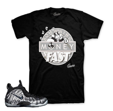 Foamposite silver surfer match shoes | Sneaker t shirts
