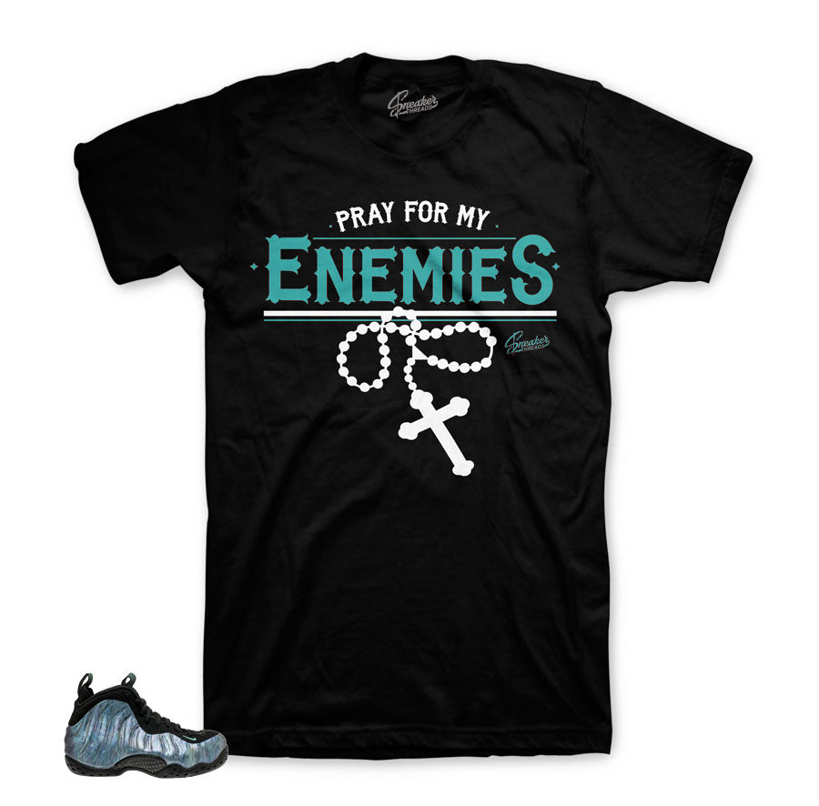 Foamposite abalone apparel match foam abalone clothing.