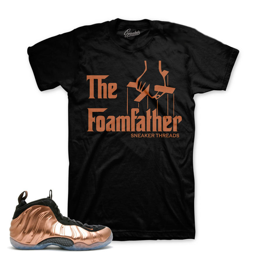 Foamposite copper tee match foam copper sneaker tees.