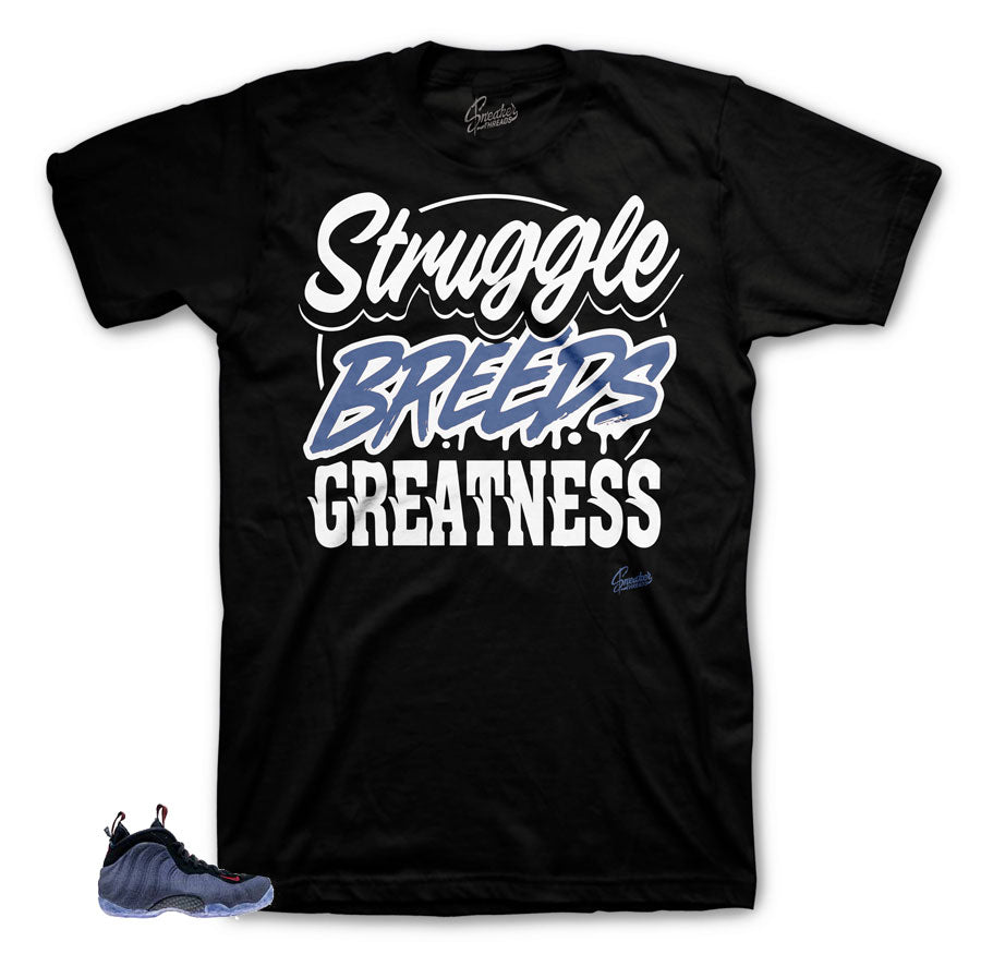 Foamposite Denim struggle breeds matching tee