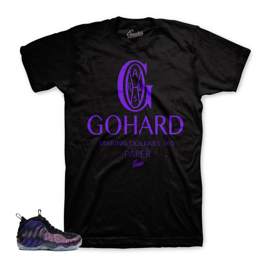 Foamposite eggplant shirts match shoes | Go hard sneaker tee.