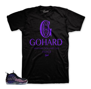 Foamposite eggplant shirts match shoes | Go hard sneaker tee.