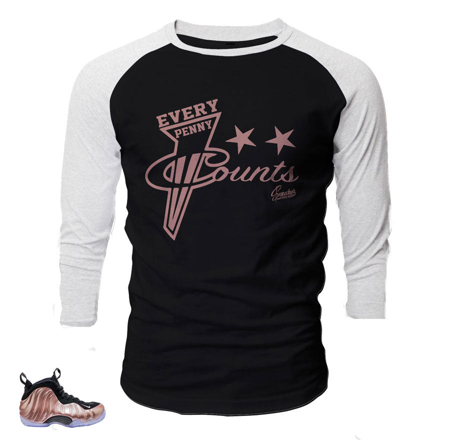 Foamposite elemental rose raglan match foam shoes.