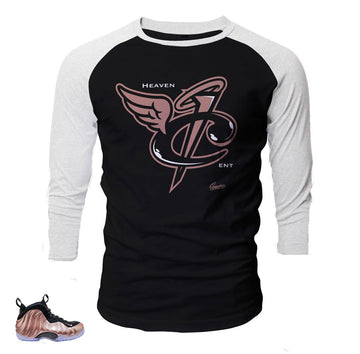 Foamposite elemental rose raglan match foam shoes.